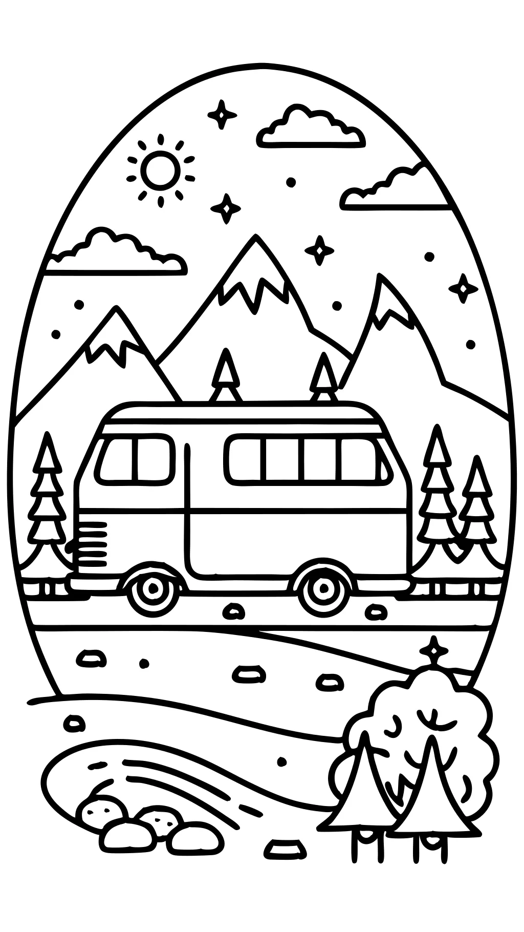 van coloring pages